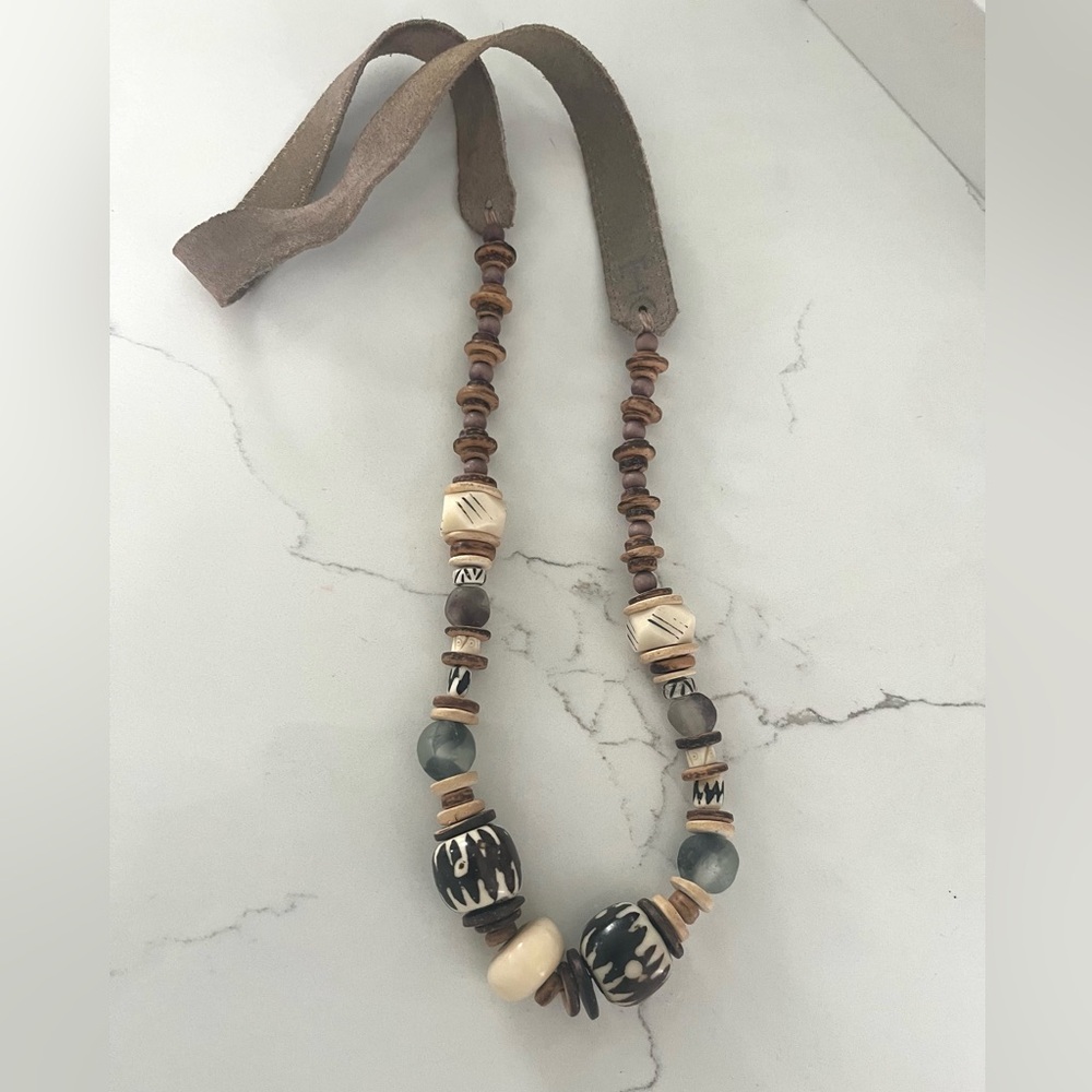 Twine and twig necklace